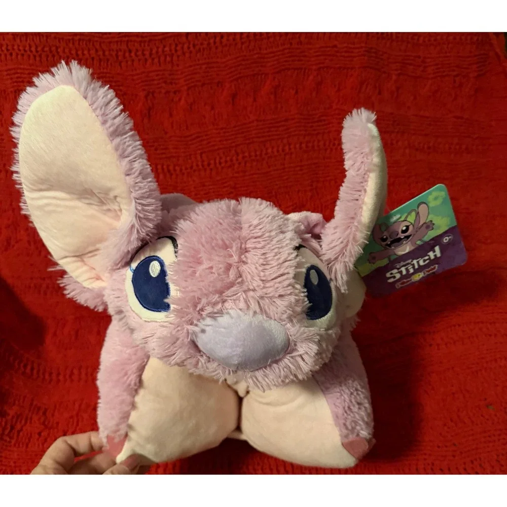 Disney Angel Pillow Pet 16 Inch Pink Plush Lilo and Stitch NWT